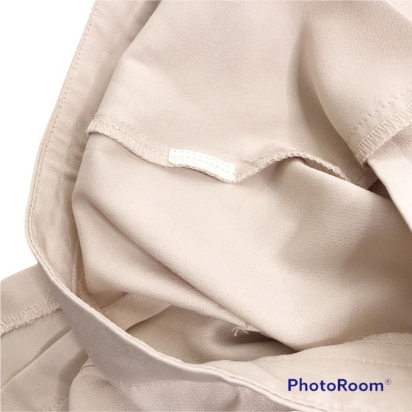 Missguided cream beige wide leg cropped pants size 4 - Picture 8 of 9